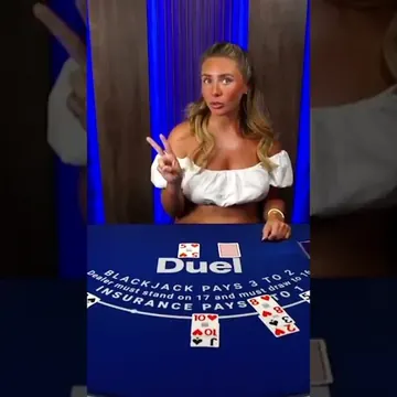 Bonnie Blue at the Duel blackjack table