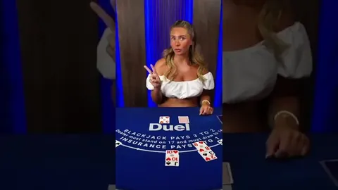 Bonnie Blue at the Duel blackjack table