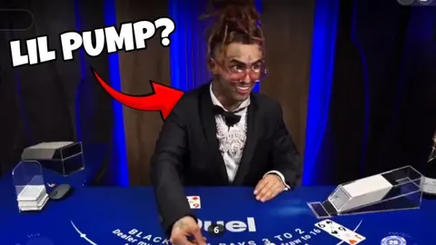 Lil Pump at the Duel blackjack table